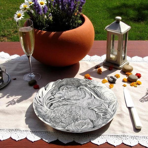 Arthur Court Rabbit Serving Plate