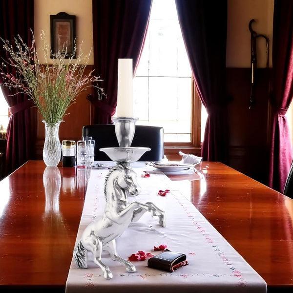 Arthur Court Rearing Horse Candlestick