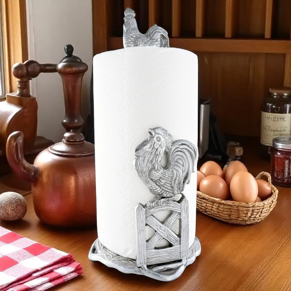 Arthur Court Rooster Paper Towel Holder