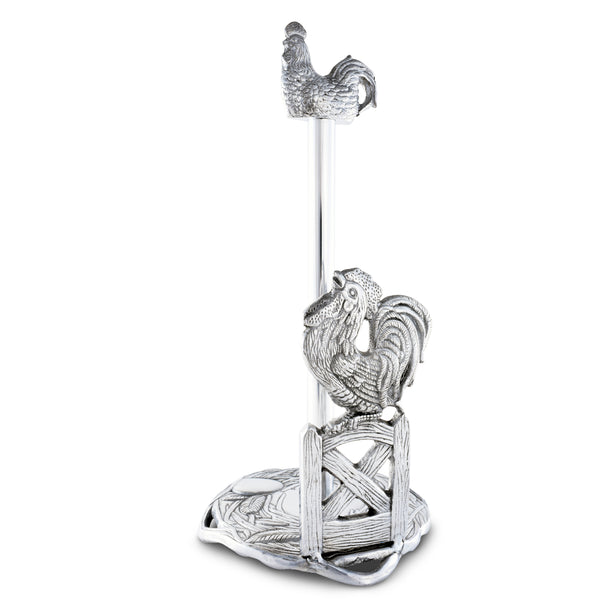 Arthur Court Rooster Paper Towel Holder
