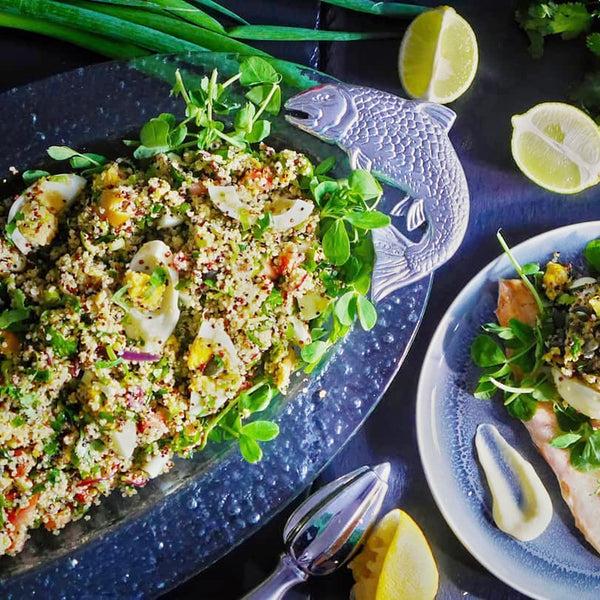 Arthur Court Salmon Glass Platter