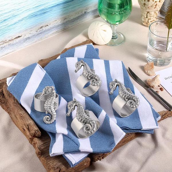 Arthur Court Sea Horse Napkin Rings - Set Of 4