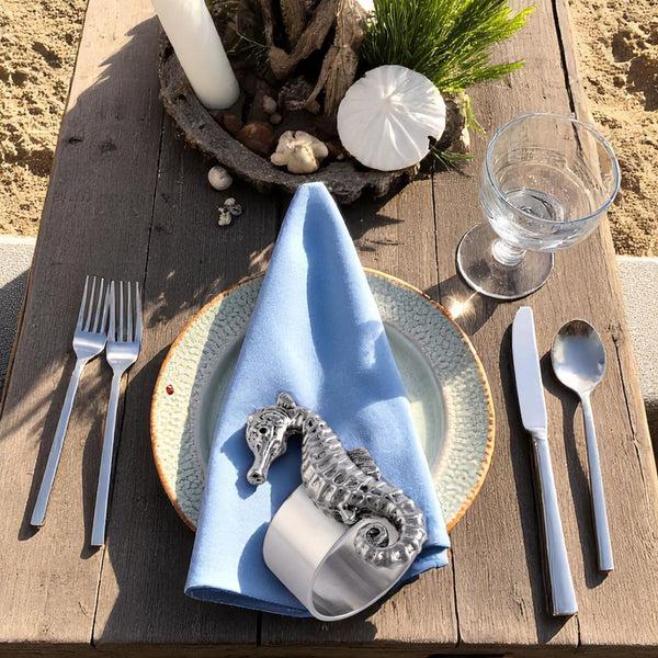 Arthur Court Sea Horse Napkin Rings - Set Of 4