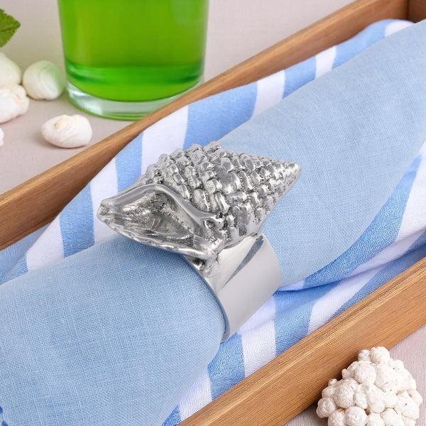 Arthur Court Sea Shell Napkin Rings - Set Of 4
