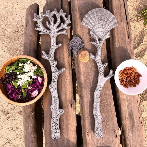 Arthur Court Shell And Sea Life Serving Set