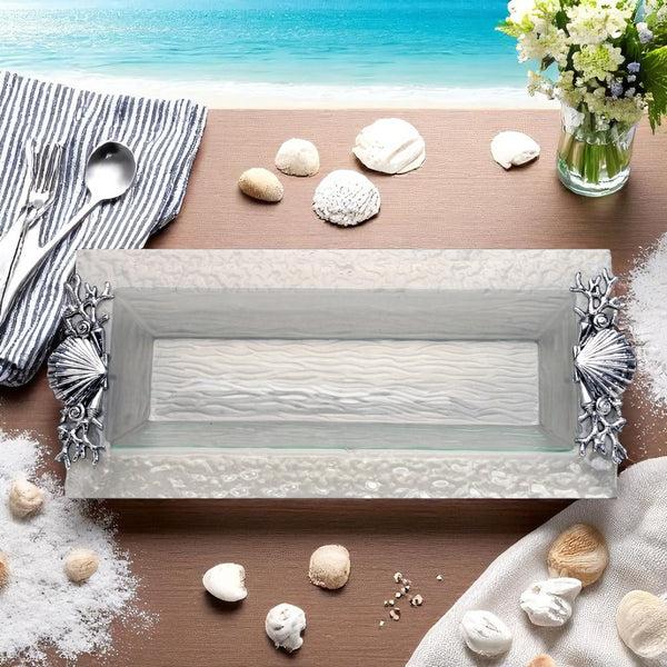 Arthur Court Shell/Sea Life Oblong Tray