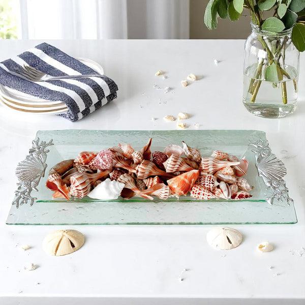 Arthur Court Shell/Sea Life Oblong Tray