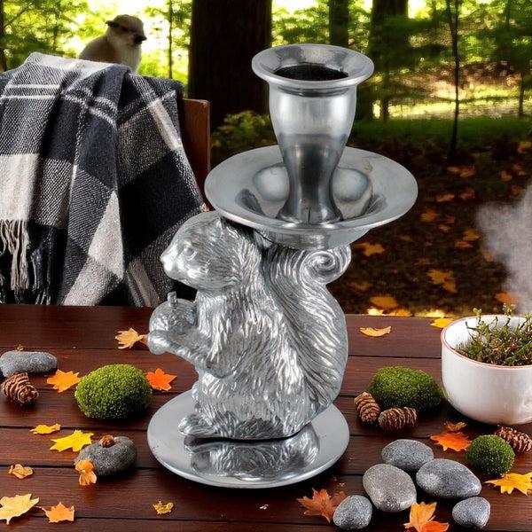 Arthur Court Squirrel Candle Holders