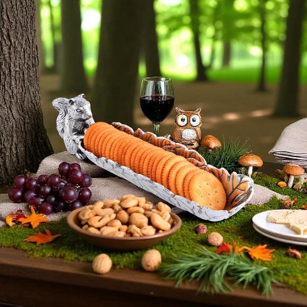 Arthur Court Squirrel Cracker Tray