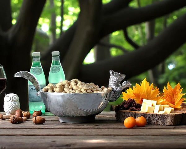 Arthur Court Squirrel Nut Bowl Head / Tail