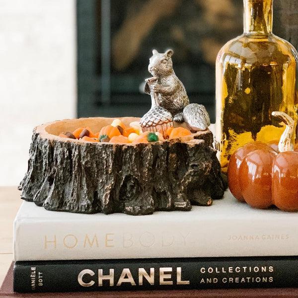 Arthur Court Standing Squirrel Nut Bowl