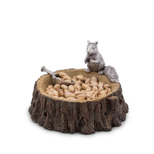 arthur court Standing Squirrel Nut Bowl