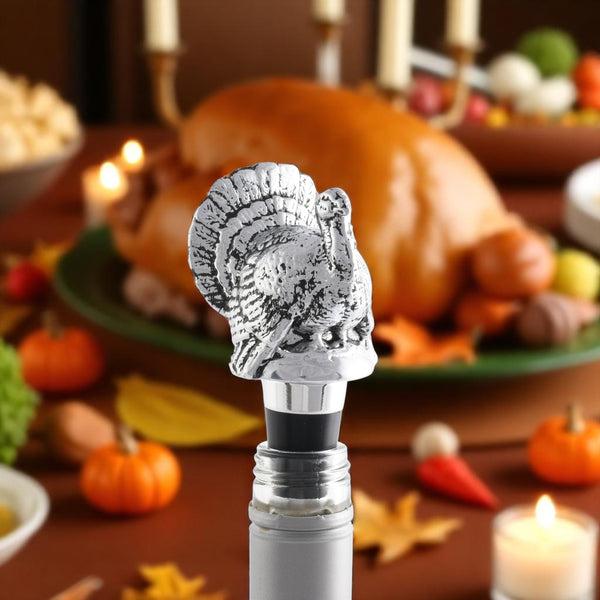 Arthur Court Turkey Bottle Stopper