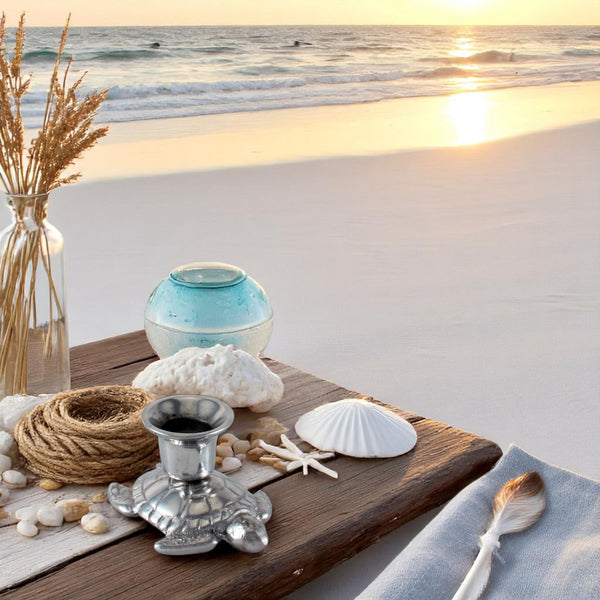 Arthur Court Turtle Candle Holders