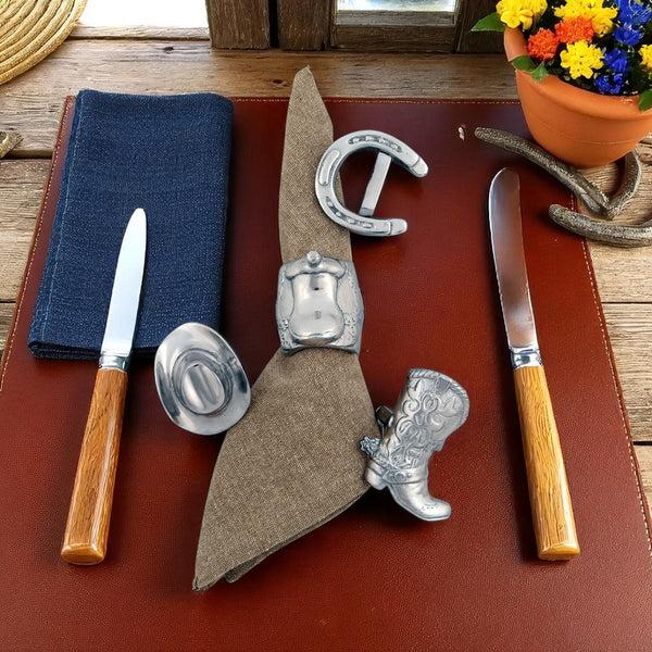 Arthur Court Western Napkin Rings