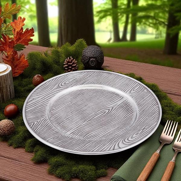 Arthur Court Wood Grain Charger