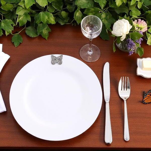 Arthur Court Butterfly Melamine Lunch Plates - Set Of 4