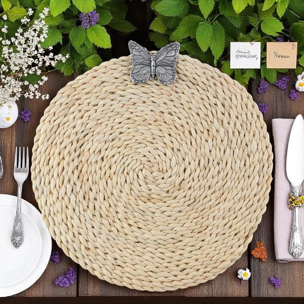 Arthur Court Butterfly Twisted Seagrass Placemats - Set Of 4
