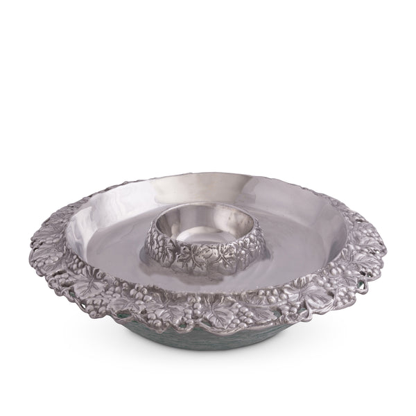 Arthur Court Chilling Appetizer And Seafood Serving Bowl - Grape Pattern