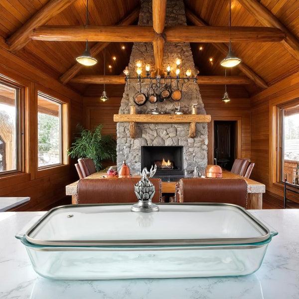 Arthur Court Classic Lid With Pyrex 3 Quart Baking Dish