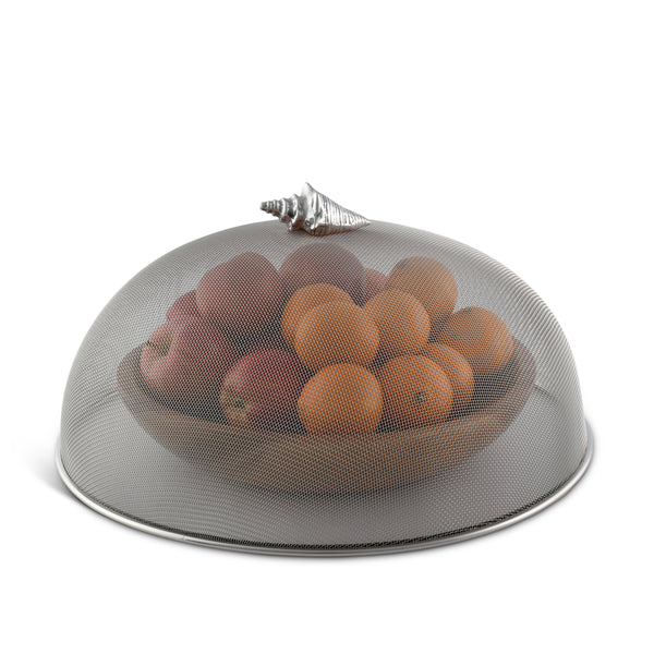 Arthur Court Conch Shell Stainless Mesh Picnic Cover