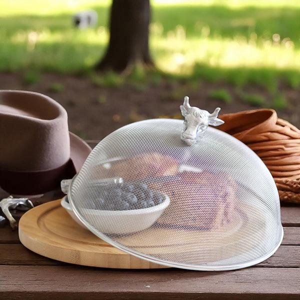 Arthur Court Cow Head 3 Piece Picnic Cheese Board / Spreader