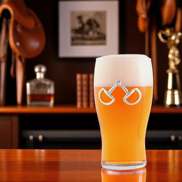 Arthur Court Equestrian Bit Beer Pint Glasses - Set Of 4