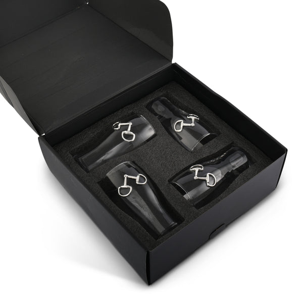 Arthur Court Equestrian Bit Beer Pint Glasses - Set Of 4