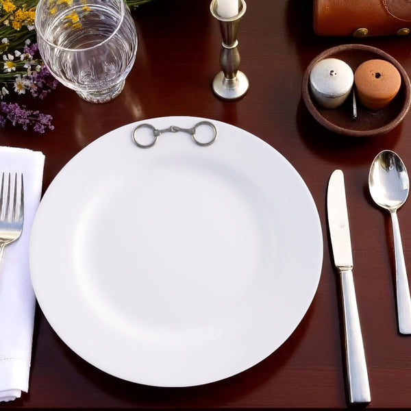 Arthur Court Equestrian Bit Melamine Lunch Plates - Set Of 4