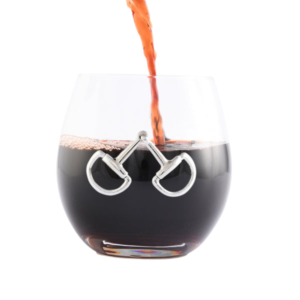 Arthur Court Equestrian Bit Stemless Wine Glasses - Set Of 4