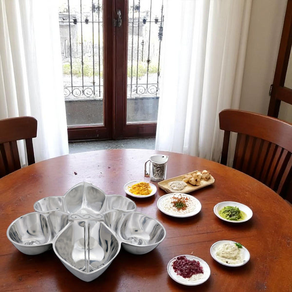 Arthur Court Fleur De Lis Serving Bowl 4 Compartment