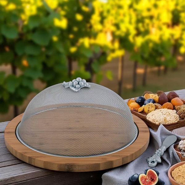 arthur Court Grape 3 Piece Picnic Cheese Board / Spreader