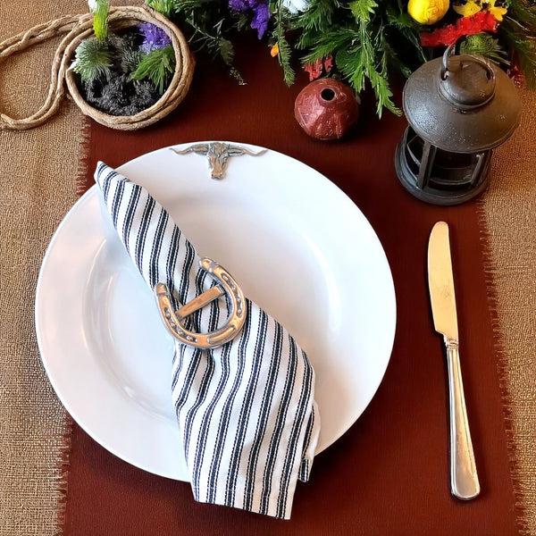 Arthur Court Longhorn Melamine Lunch Plates - Set Of 4