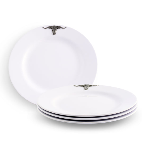 arthur court Longhorn Melamine Lunch Plates - Set of 4