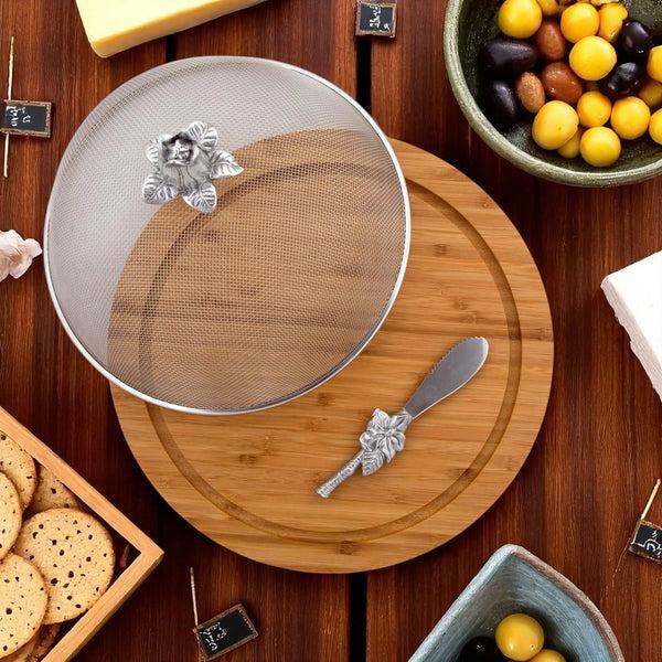 Arthur Court Magnolia 3 Piece Picnic Cheese Board / Spreader