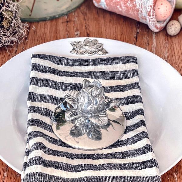 Arthur Court Magnolia Melamine Lunch Plates - Set Of 4