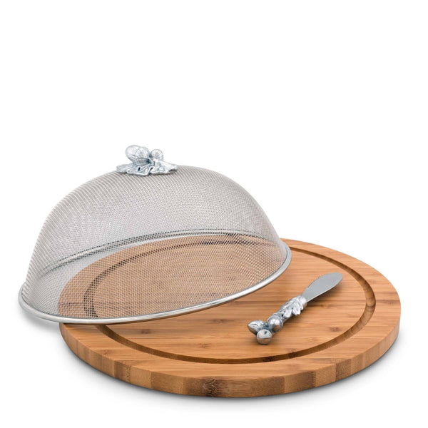 arthur court Oak Leaf 3 Piece Picnic Cheese Board / Spreader