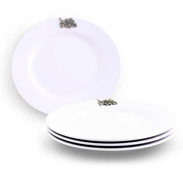 arthur court Oak Leaf Melamine Lunch Plates - Set of 4