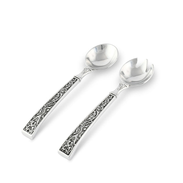 arthur court Pine Cone Forest Salad Bowl Set with Servers