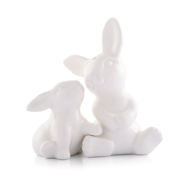 arthur court Porcelain Mother and Son Bunny Salt and Pepper