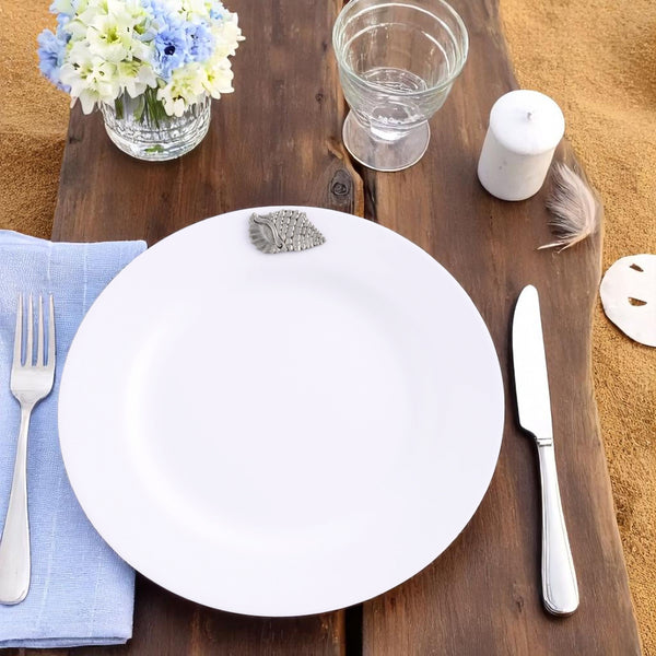 Arthur Court Sea Shell Melamine Lunch Plates - Set Of 4