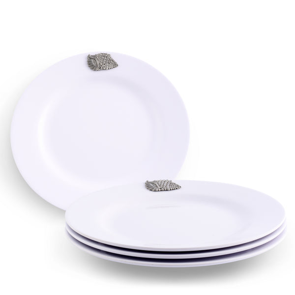 arthur court Sea Shell Melamine Lunch Plates - Set of 4