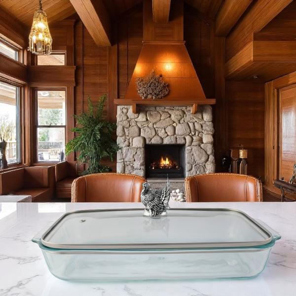 Arthur Court Turkey Lid With Pyrex 3 Quart Baking Dish