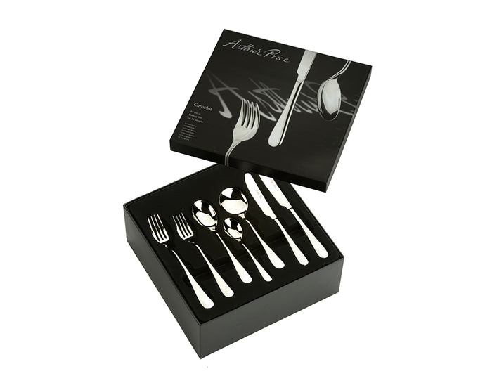 arthur price Arthur Price Signature Camelot 84-Piece Boxed Set - Stainless Steel / Boxed / 12 Person Place Setting