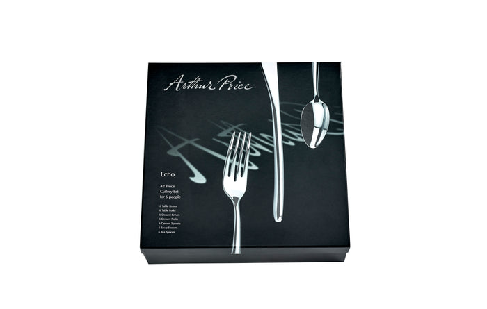 Arthur Price Arthur Price Signature Echo 42-Piece Boxed Set - Stainless Steel / Boxed / 6 Person Place Setting