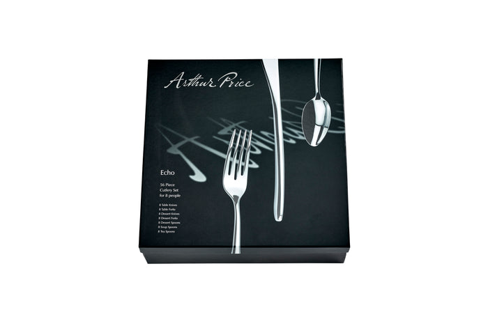 Arthur Price Arthur Price Signature Echo 56-Piece Boxed Set - Stainless Steel / Boxed / 8 Person Place Setting