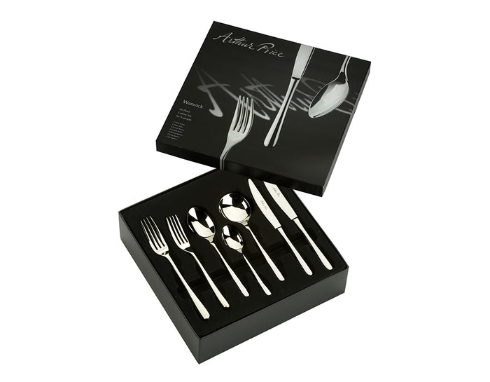 arthur price Arthur Price Signature Warwick 56-Piece 8-Person Boxed Set - Stainless Steel / Boxed / 8 Person Place Setting