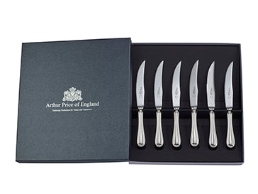 Arthur Price Britannia Box Of 6 Steak Knives Arthur Price Of England - Stainless Steel / Single