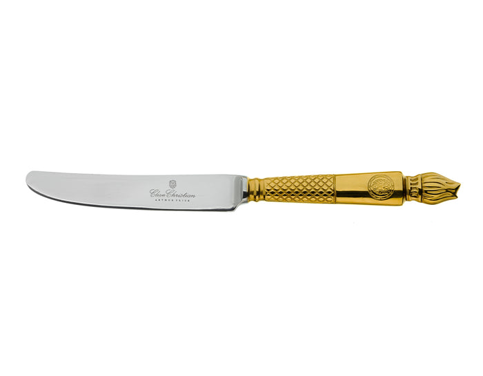 arthur price Clive Christian Empire Flame Dessert Knife - All-Gold Plated / Single