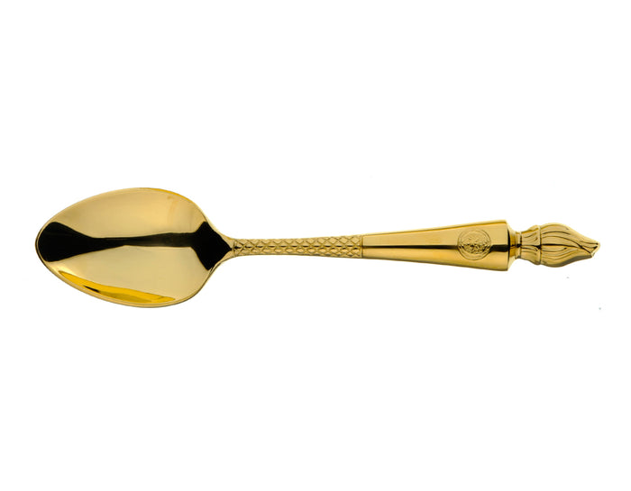 arthur price Clive Christian Empire Flame Dessert Spoon - All-Gold Plated / Single